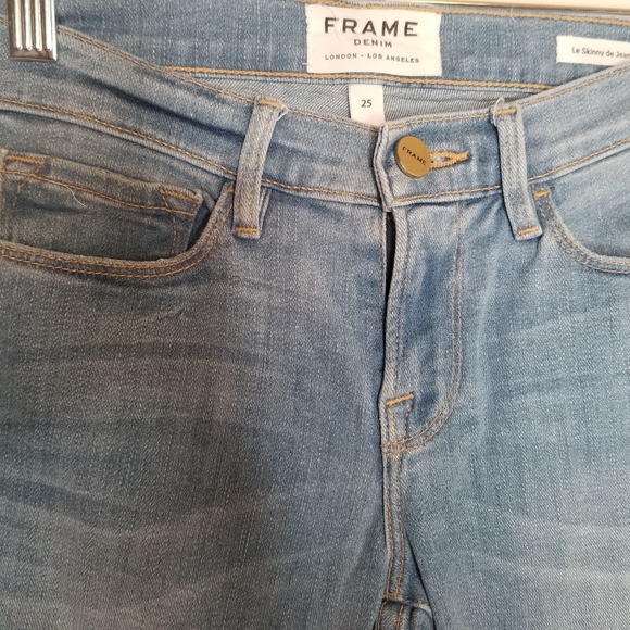 FRAME Denim Le Skinny de Jeanne Light Wash - Picture 4 of 11